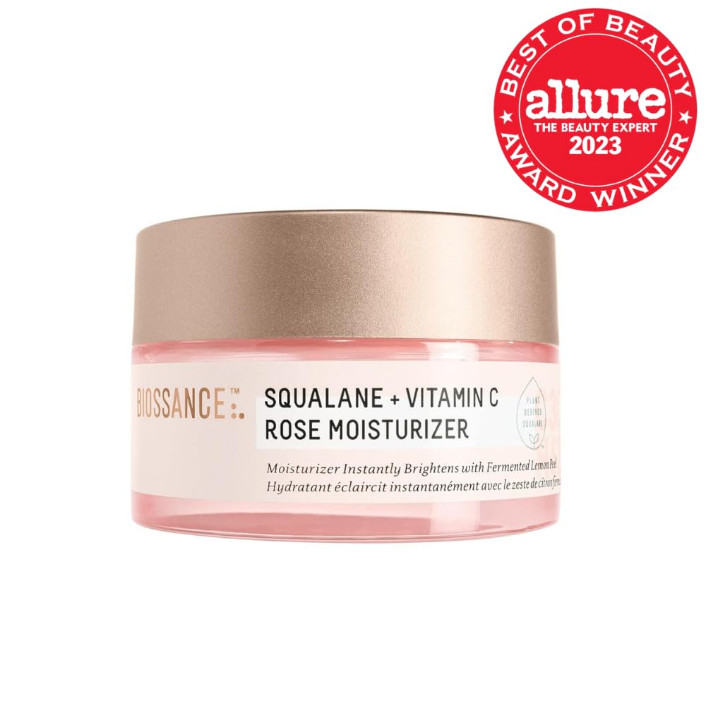 BIOSSANCE open jar showing smooth moisturizer texture for fast absorption
