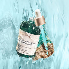 BIOSSANCE close-up of serum drop texture, highlights rapid absorption and lightweight hydration