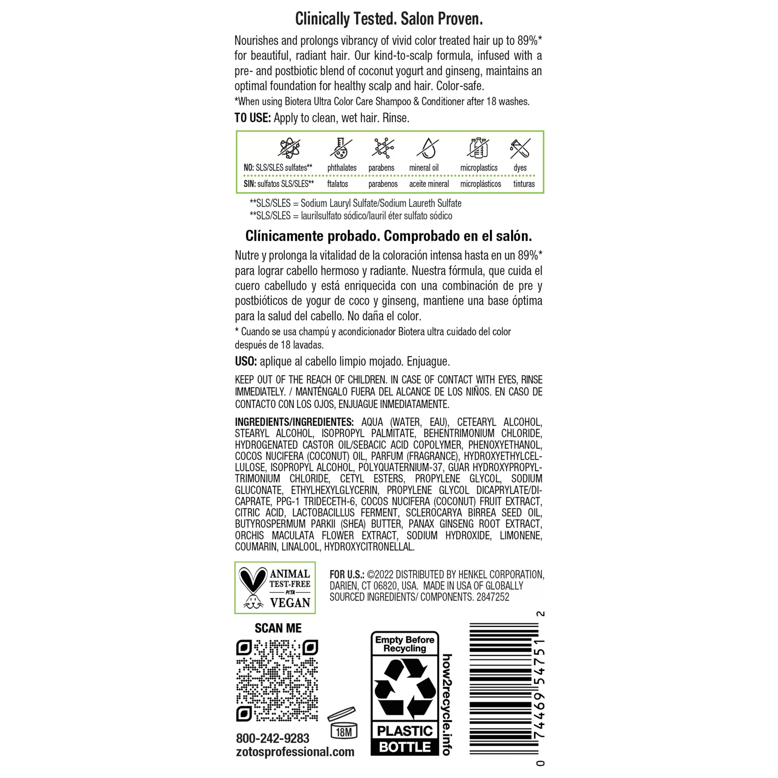 Biotera orchid and coconut ingredients depiction signaling softening benefits