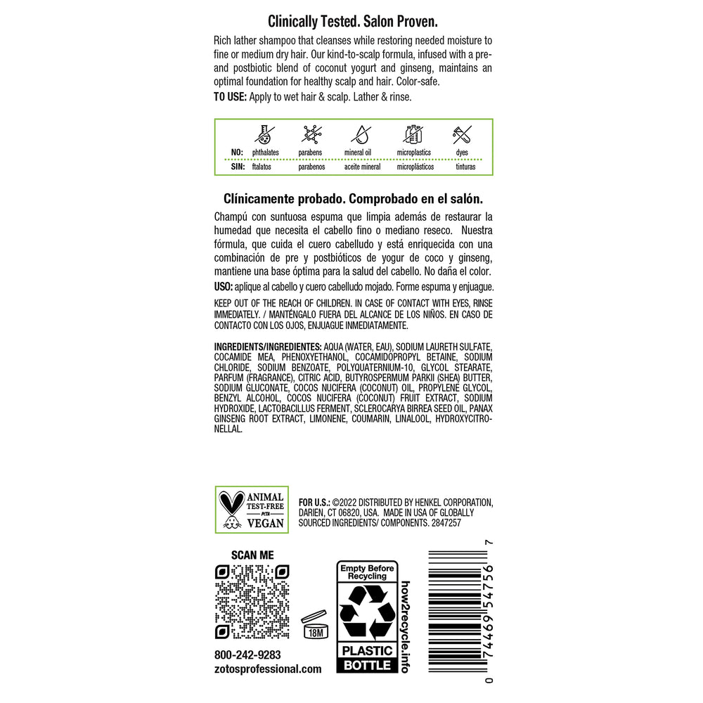 Label close-up on Biotera bottle showing microbiome-friendly and vegan claims