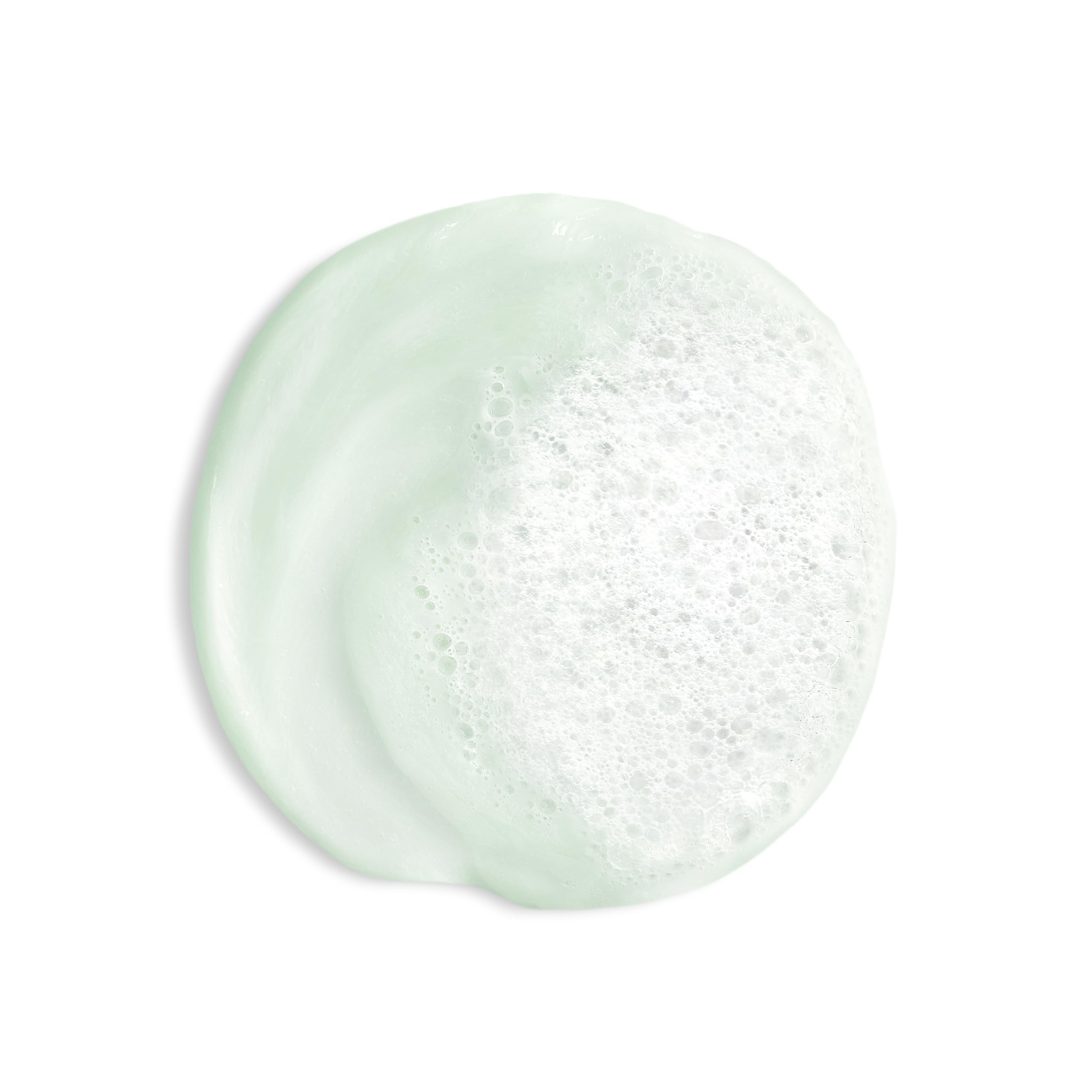 Biotherm gel foam texture on hand demonstrating gentle creamy lather and softening benefit