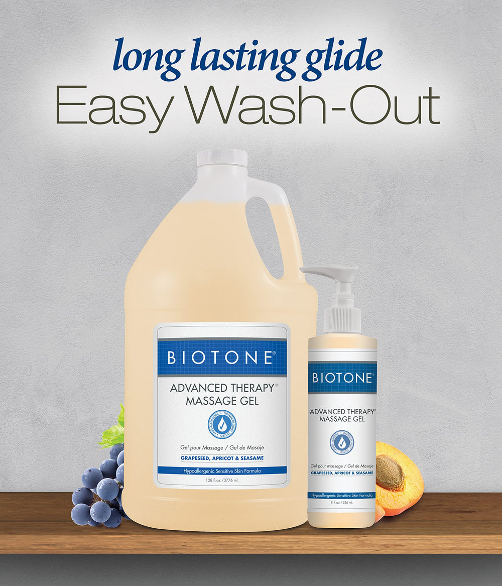 BIOTONE gel warmed in hands during application, improved spreadability benefit