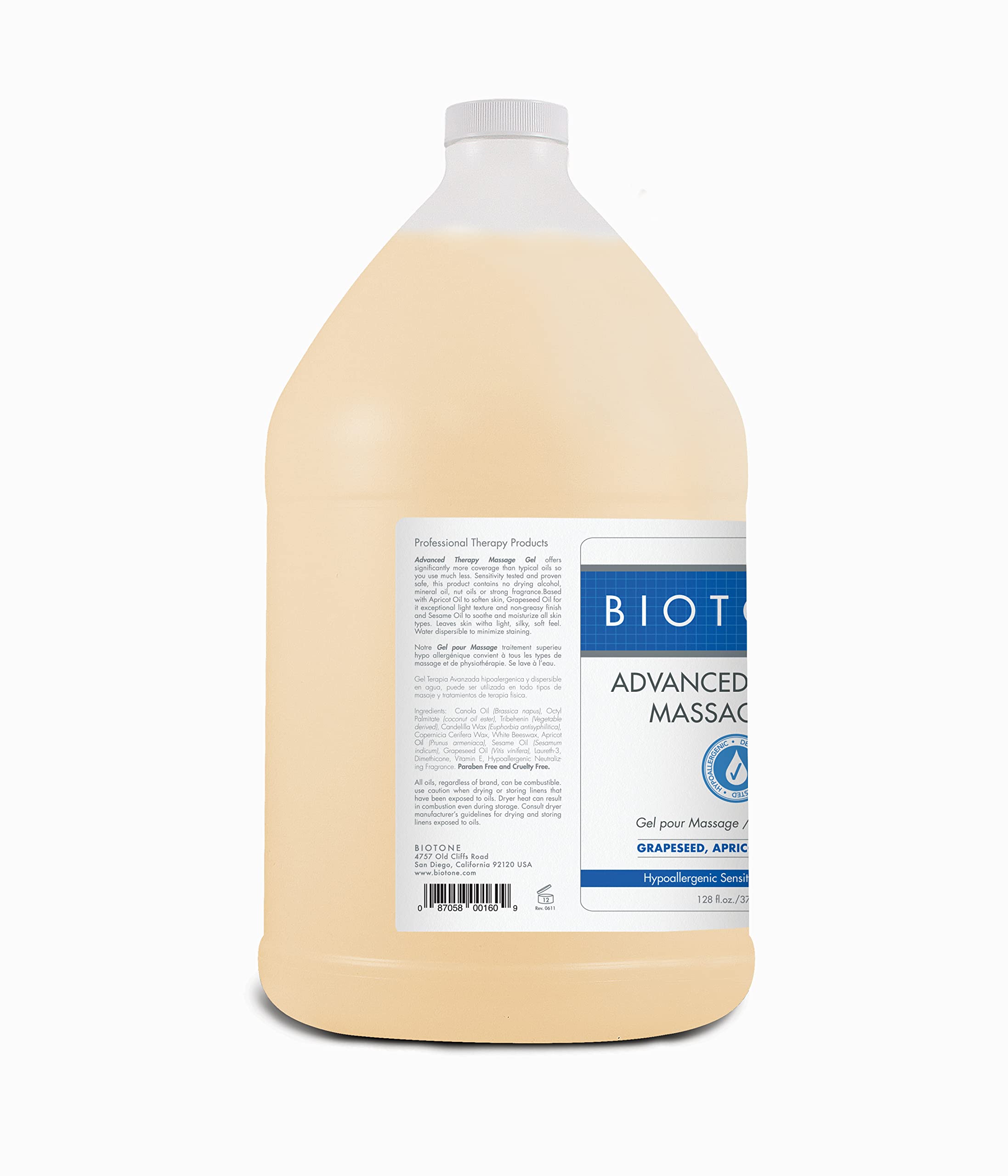 BIOTONE gel texture close-up showing silky consistency and smooth glide benefit