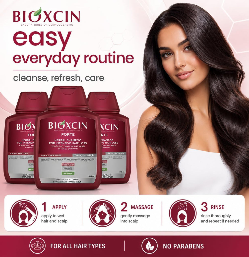 BIOXCIN on bathroom shelf in lifestyle setting promoting routine use