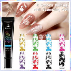 Biutee clear silicone stamper in hand for precise nail placement