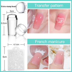 Biutee silicone stamper with replacement head for smooth transfers