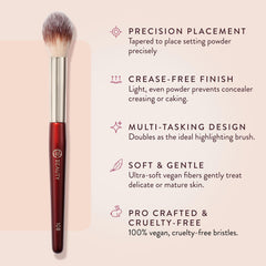 BK BEAUTY close-up of ultra-soft bristles highlighting gentle finish