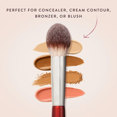 BK BEAUTY 110 in use under eye demonstrating even concealer application