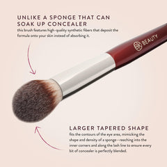 BK BEAUTY 110 pressing powder on small area to set concealer cleanly