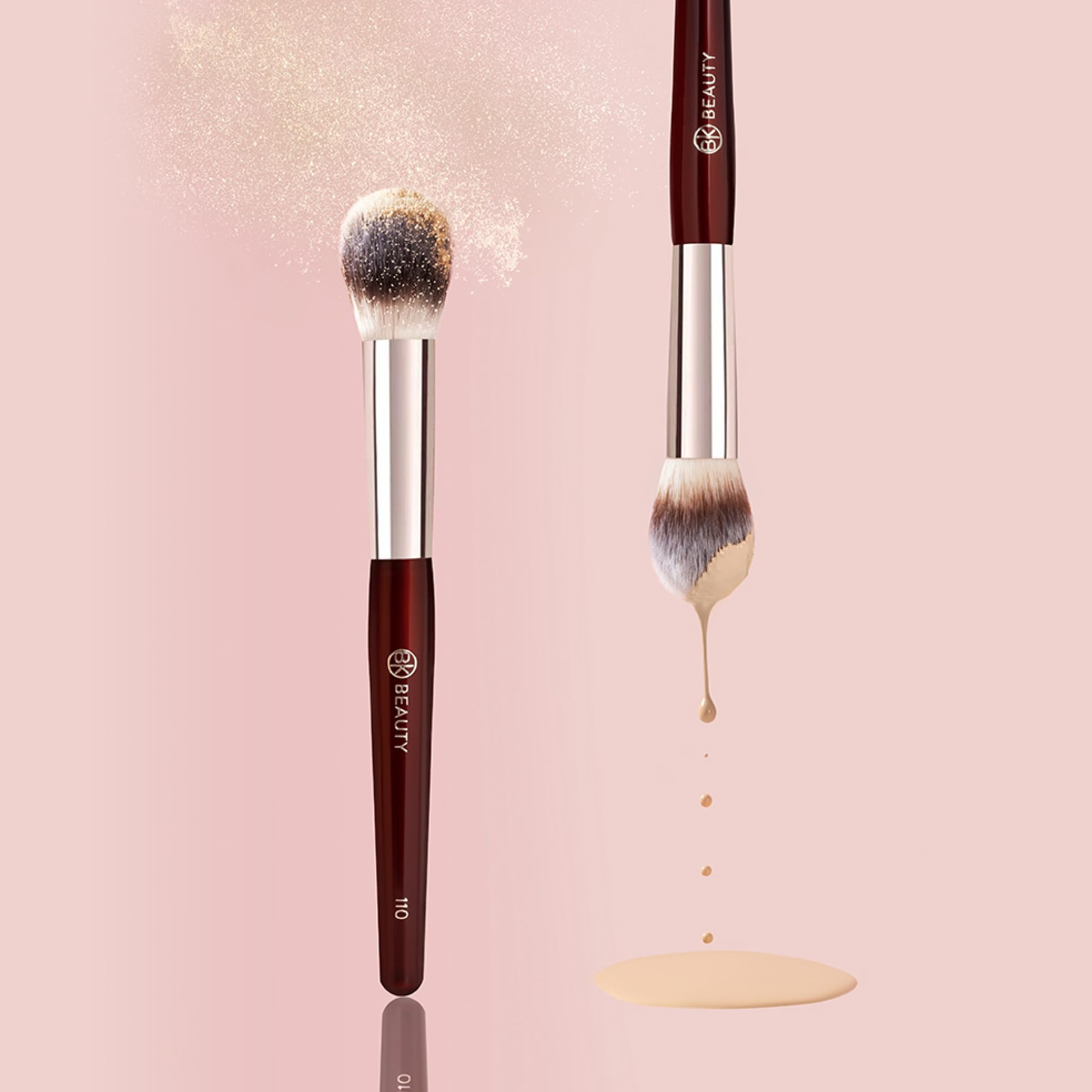 BK BEAUTY 110 size comparison in hand to illustrate compact control and reach