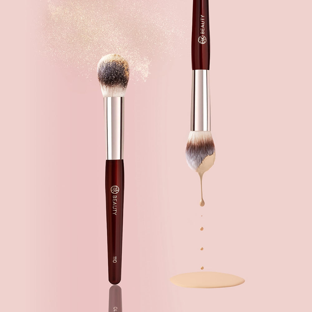 BK BEAUTY 110 size comparison in hand to illustrate compact control and reach
