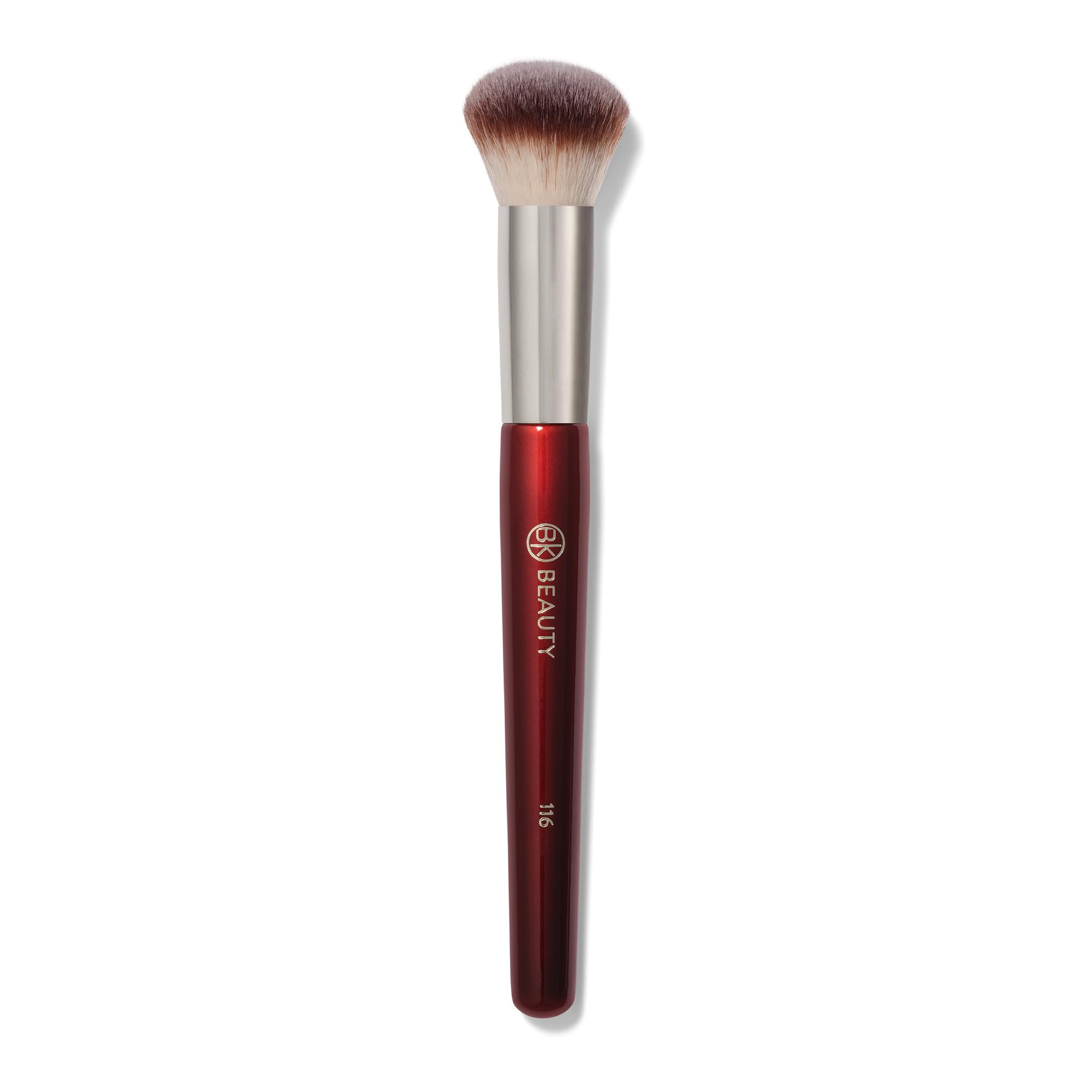BK BEAUTY front view of compact round brush showing shape and control