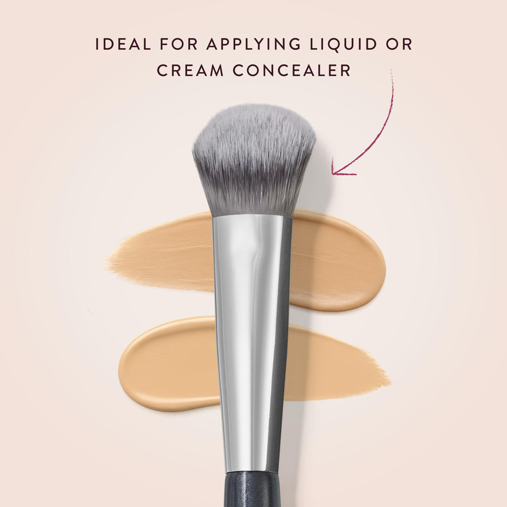 BK BEAUTY A506 in use under-eye showing controlled patting and natural finish