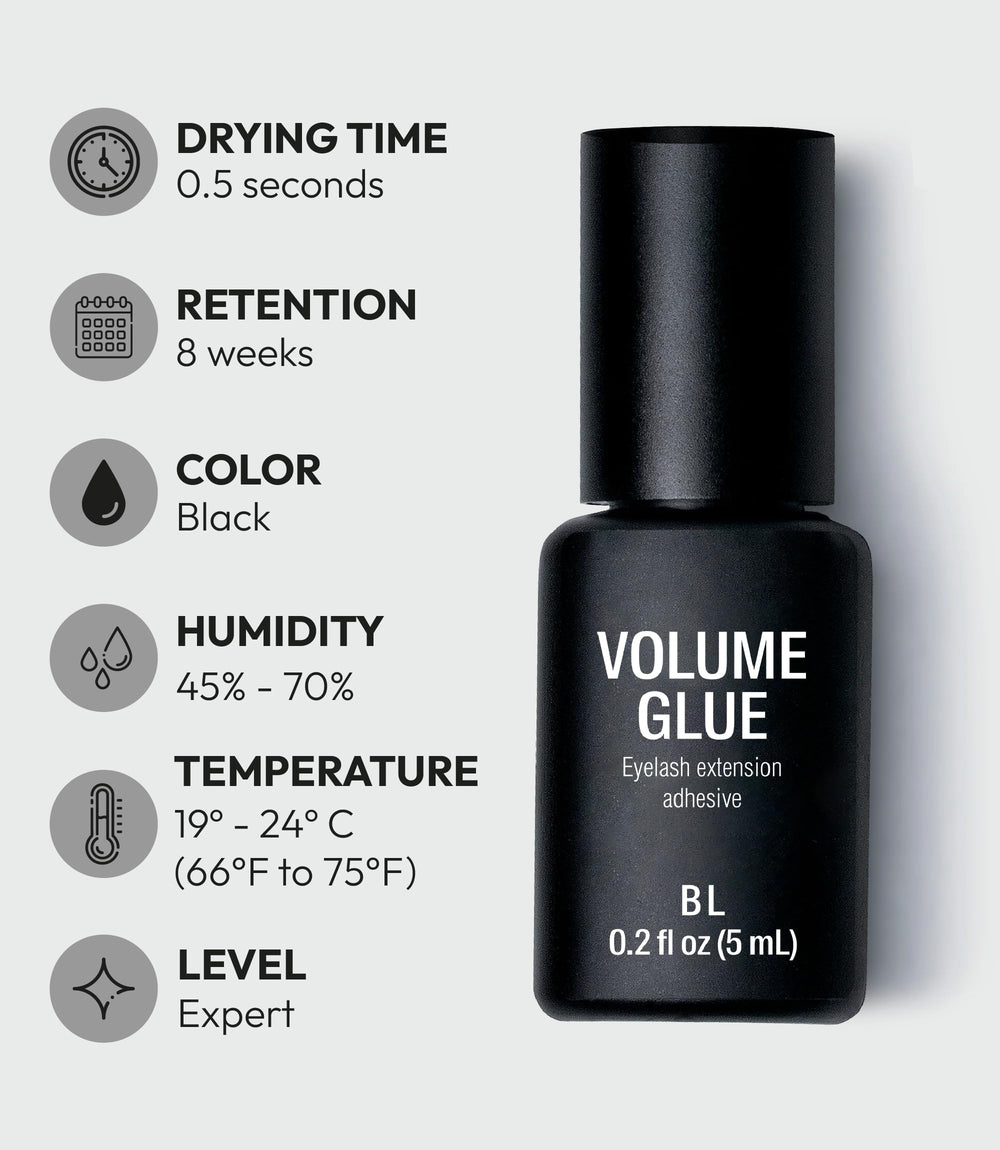 BL BY LAURA MARTINEZ adhesive drop demonstrating smooth black texture and quick tack