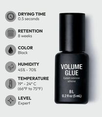 BL BY LAURA MARTINEZ adhesive drop demonstrating smooth black texture and quick tack