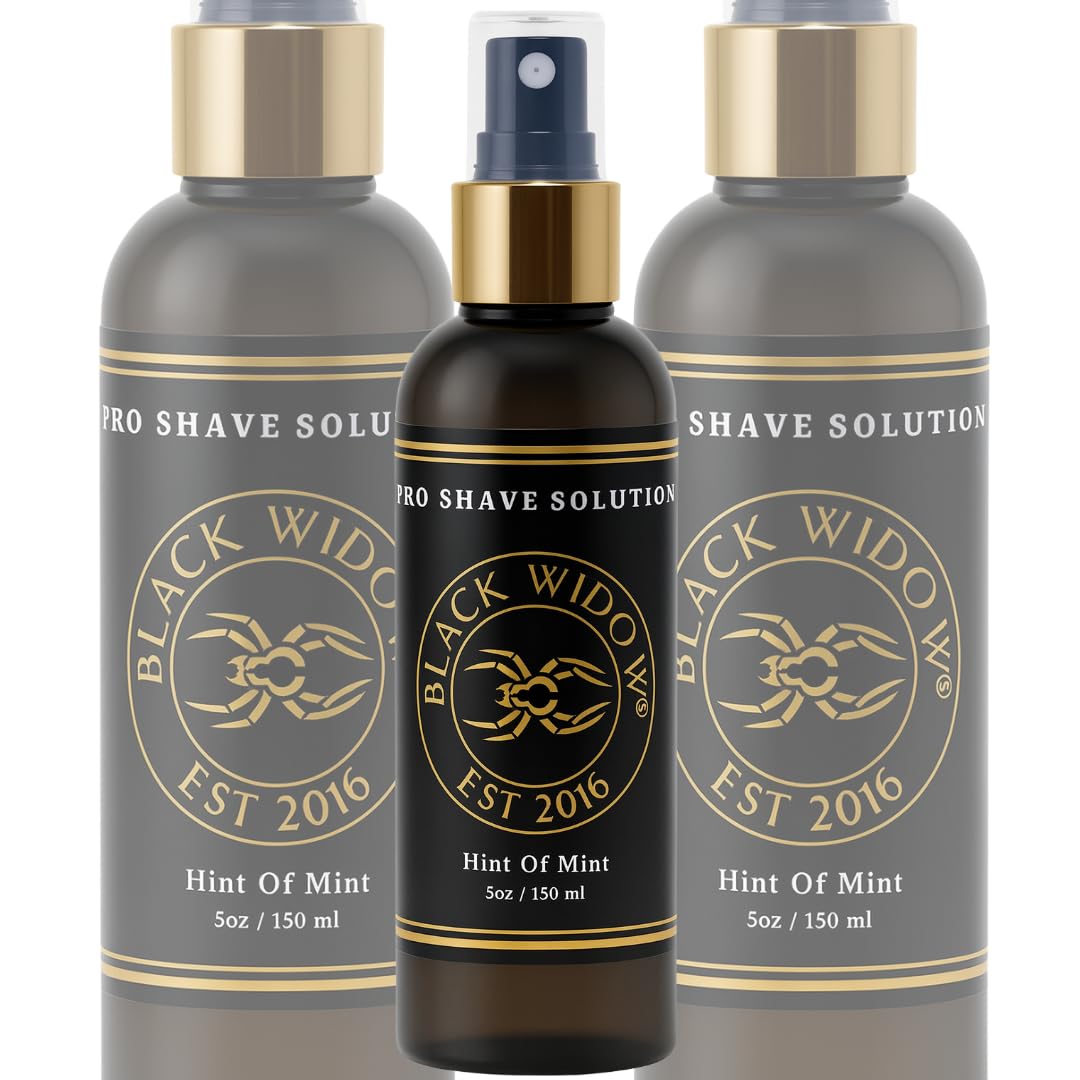 Black Widow spray mist in motion for fast, no‑mess application