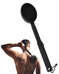 Black Wolf front view showing scrubber and packaging, clear product presentation