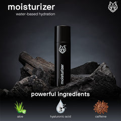 Black Wolf gel on hand demonstrating quick absorption and matte finish
