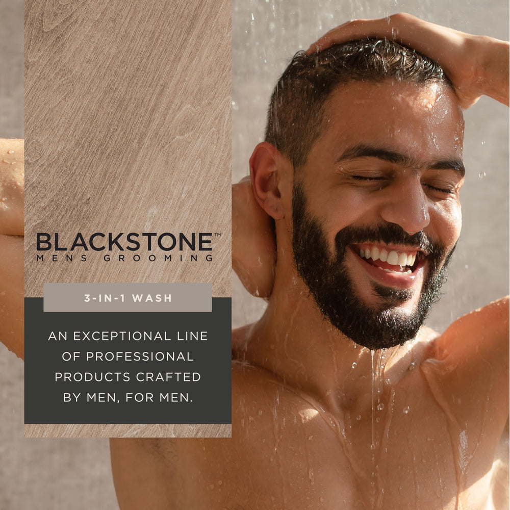 Blackstone pump dispensing rich lather for efficient all-in-one cleansing benefit