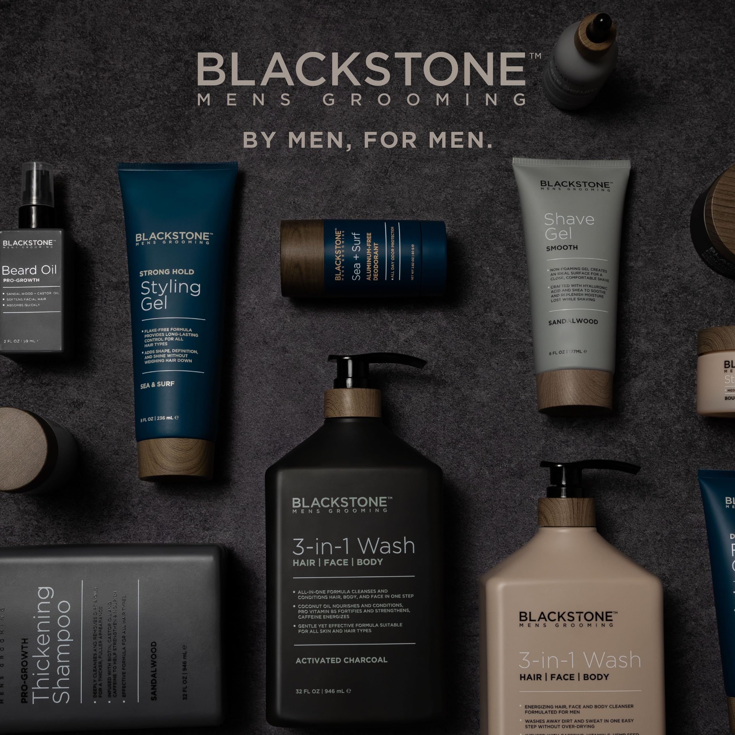 Blackstone in-shower lifestyle scene showing quick, time-saving grooming benefit