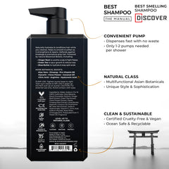 Blackwood For Men pump dispenser top for easy 17oz daily use