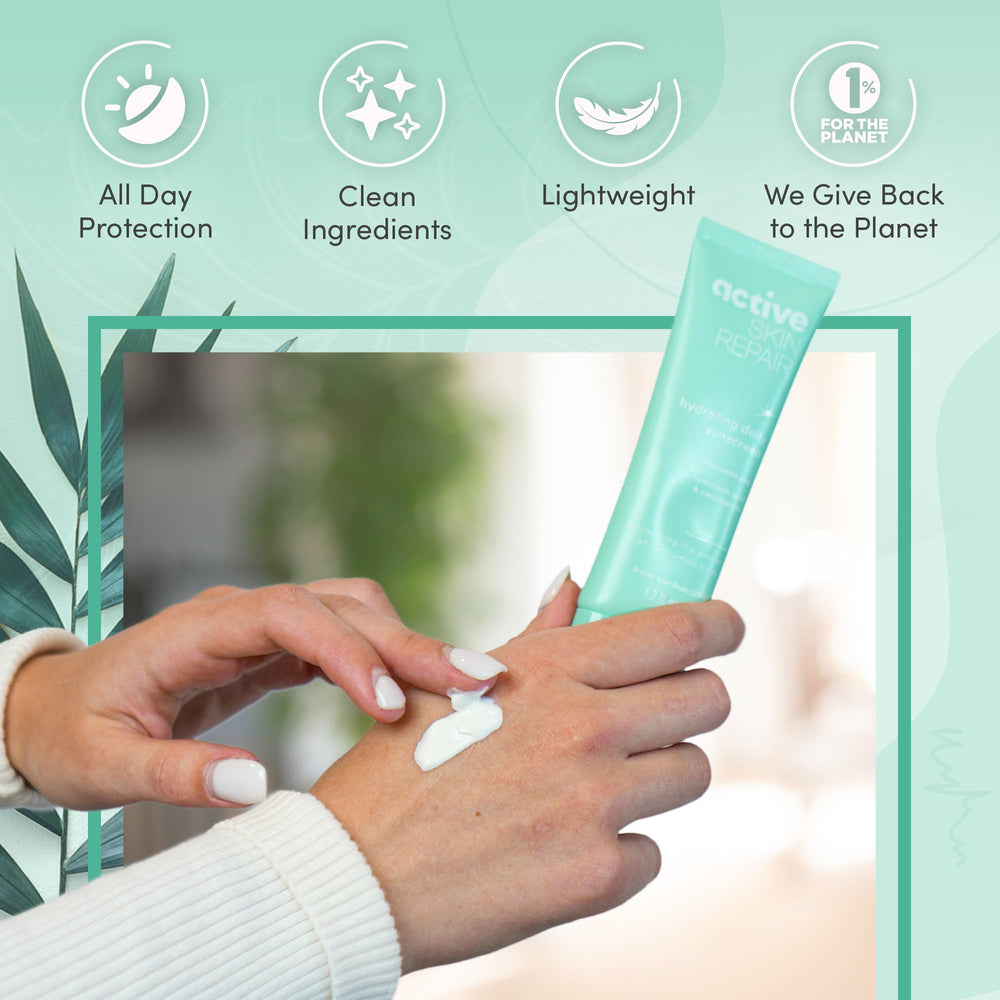 BLDG ACTIVE tube positioned beside other skincare for routine pairing