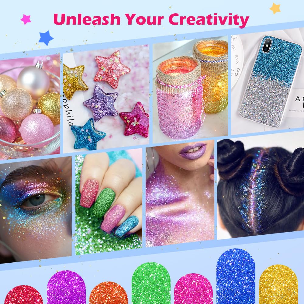 Bledras model applying glitter tattoo demonstrating easy at-home use