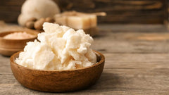 Bless raw cocoa butter melting on hand to moisturize skin quickly