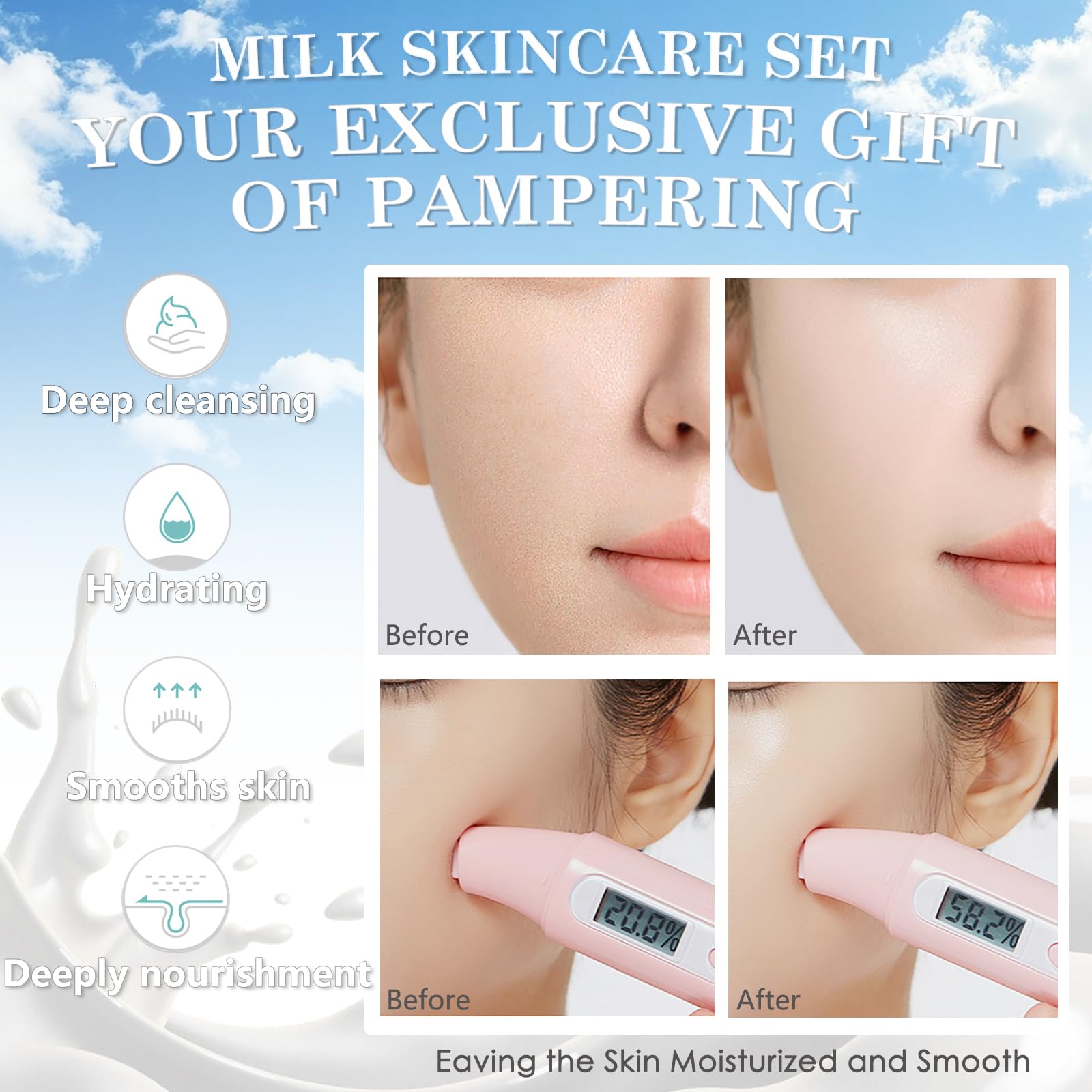 BliBling soft pink face brush and headband detail for comfortable application
