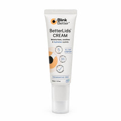 BlinkBetter front packaging showing product name and compact 1 fl oz size for convenience