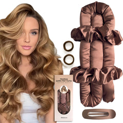 BLINKEEN front packaging showing brown jumbo curler set and benefits