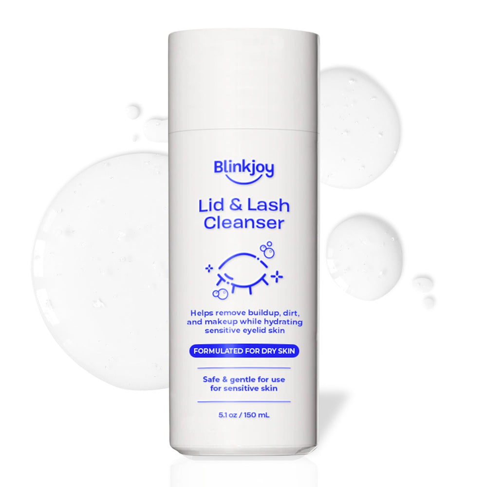 Blinkjoy front bottle showing label and benefits for gentle cleaning