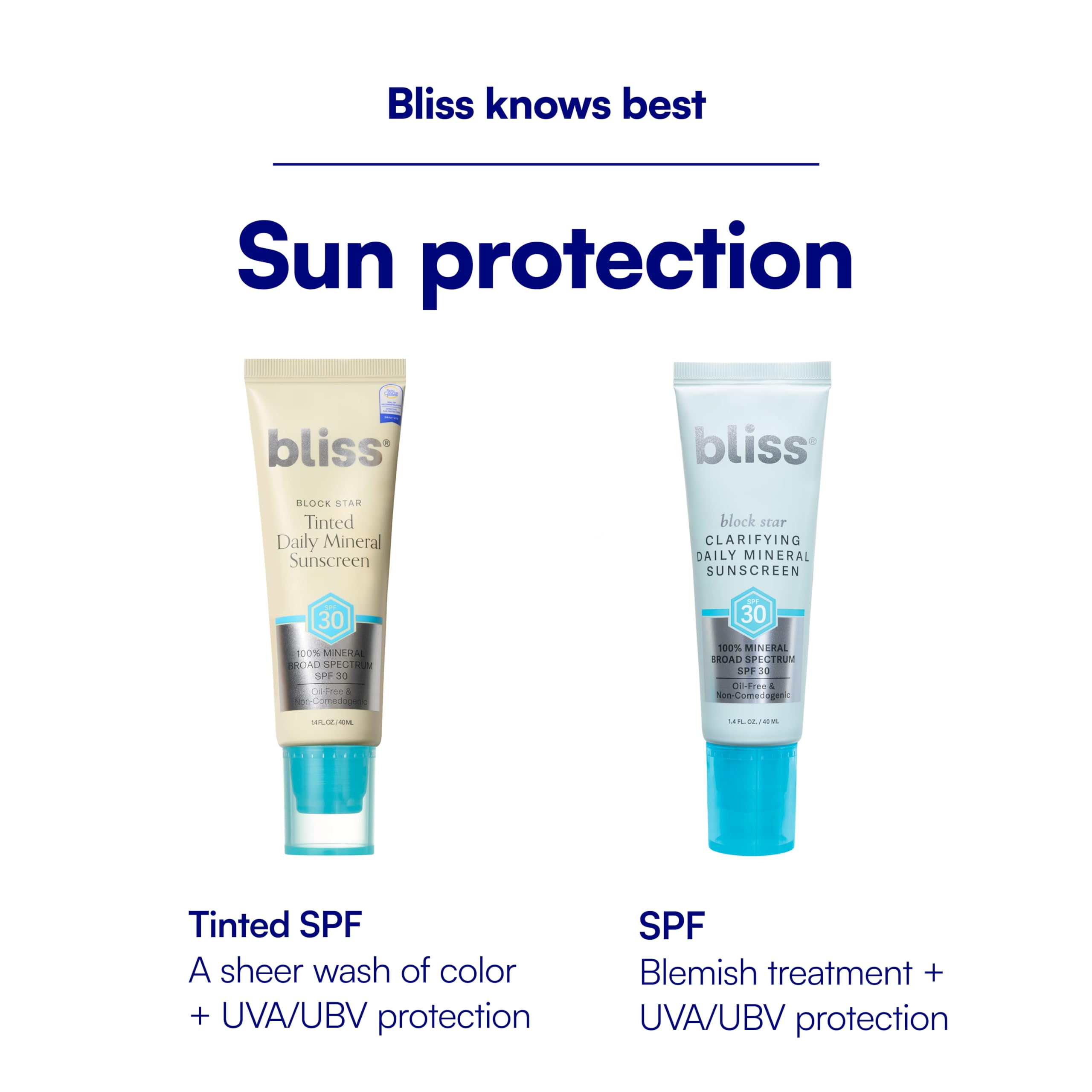 Bliss tube held in hand showing compact 1.4 fl oz size for travel