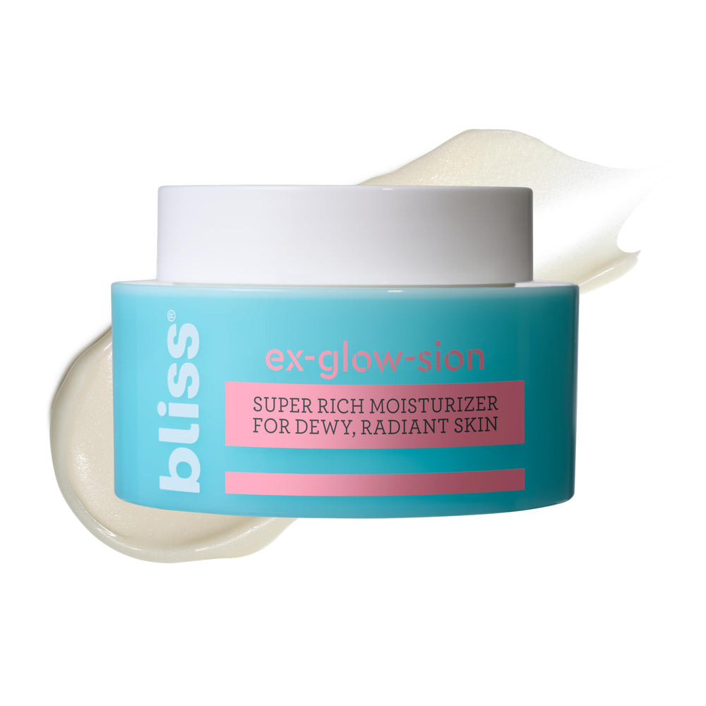 Bliss jar front view showing label and elegant packaging benefit: clear product ID