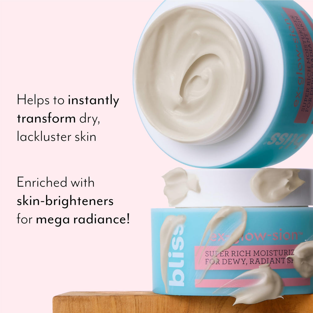 Bliss whipped cream texture close-up showing lightweight melt-in benefit: silky absorption