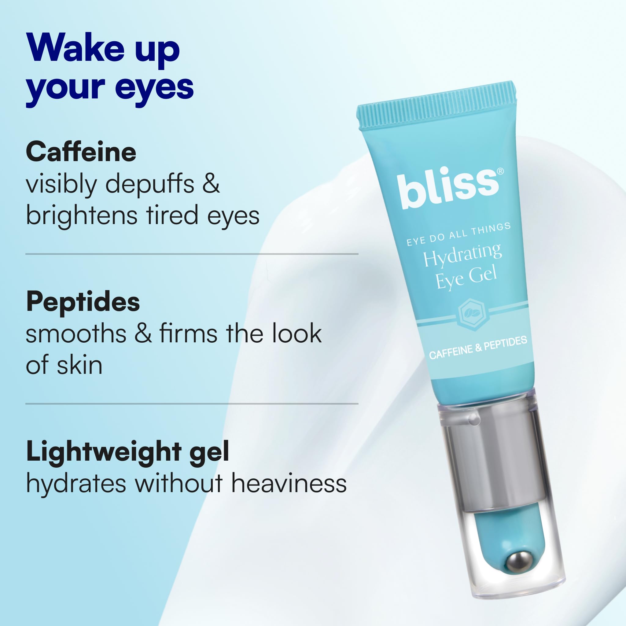 Bliss stainless-steel rollerball close-up providing instant cooling massage