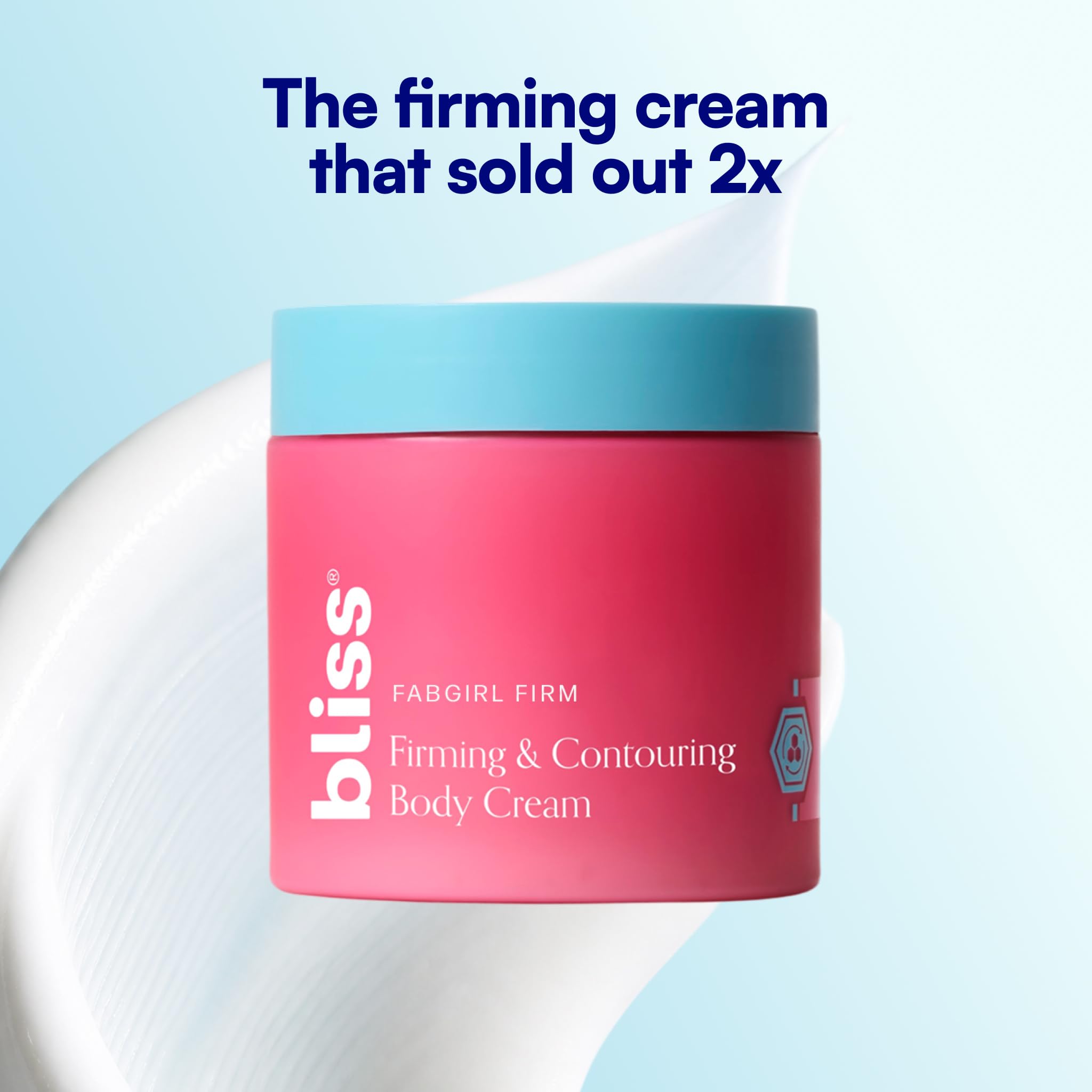 bathroom shelf scene with bliss cream as part of daily routine