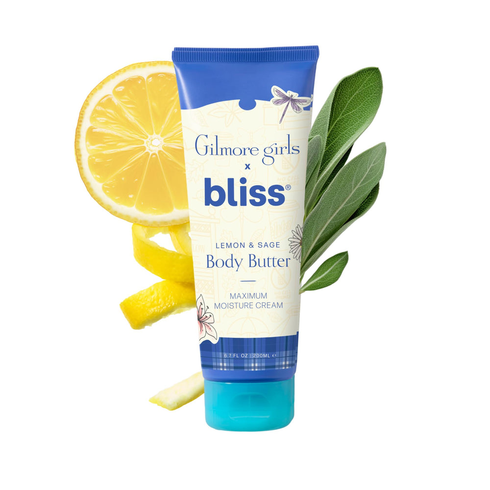 Bliss front jar showing Gilmore Girls Lemon & Sage and spa-quality hydration