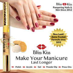 Bliss Kiss oil drop on skin showing lightweight texture and quick absorption