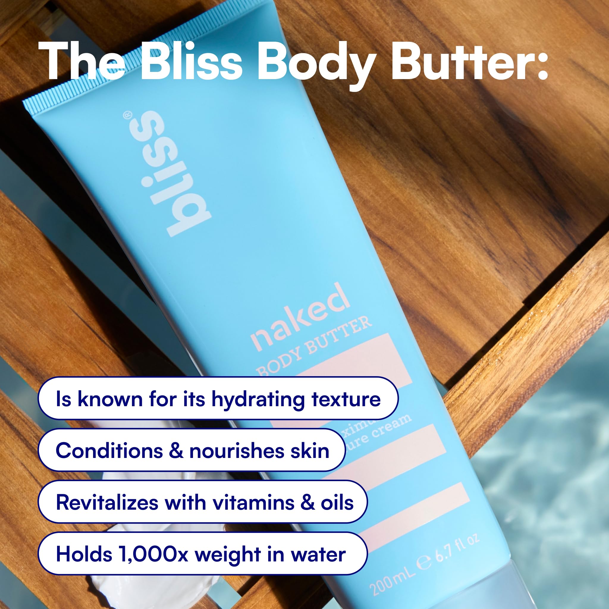 Bliss spoon of shea butter ingredient illustrating nourishing formulation benefit