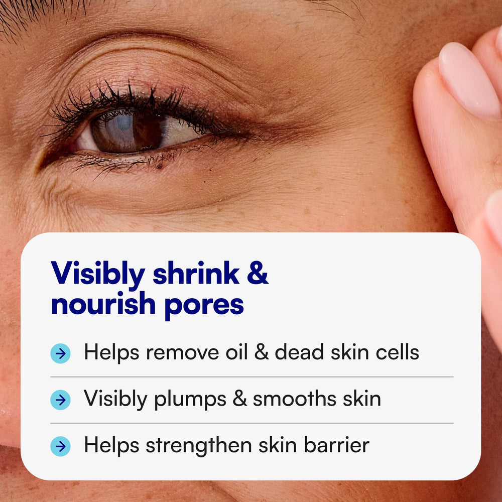 Bliss serum texture on hand showing lightweight, fast-absorbing finish
