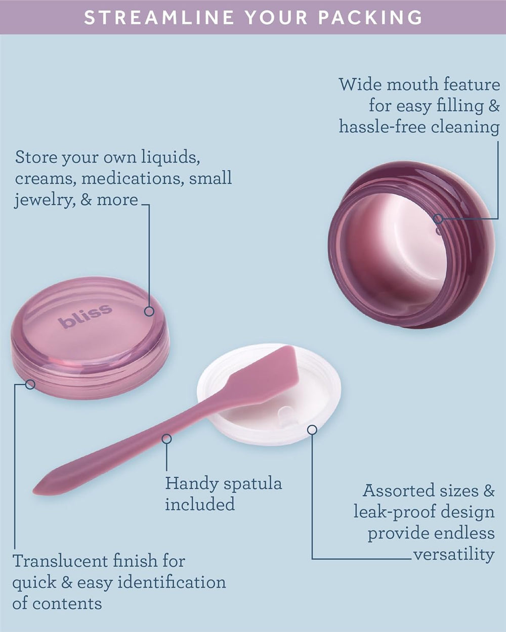 Bliss toothpaste and soap case keeping solids separated and hygienic on trips