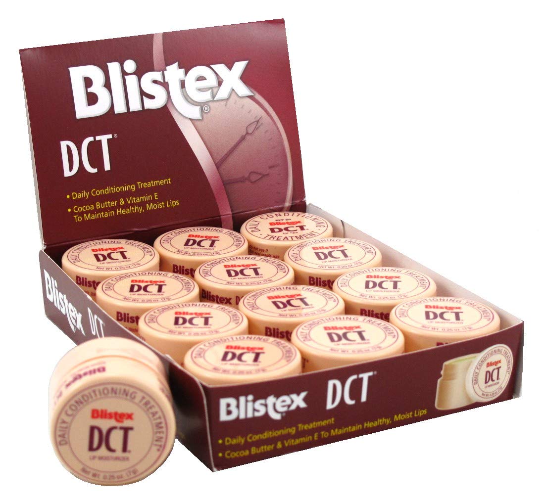 Blistex DCT front packaging showing tube and branding with moisturizing benefits