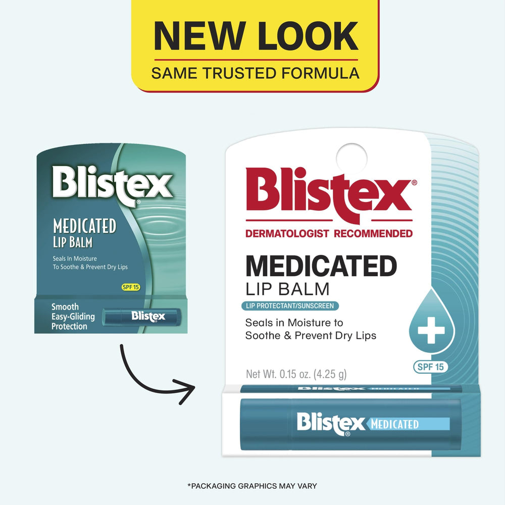 Blistex close-up of balm texture highlighting smooth easy-glide benefit