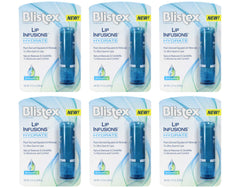 Blistex Lip Infusions front packaging showing six mini sticks and brand for quick hydration