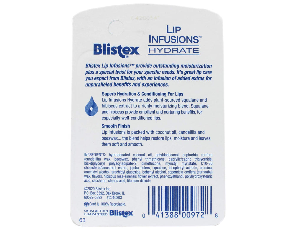 Blistex Lip Infusions in use during travel demonstrating compact convenience and on-the-go relief