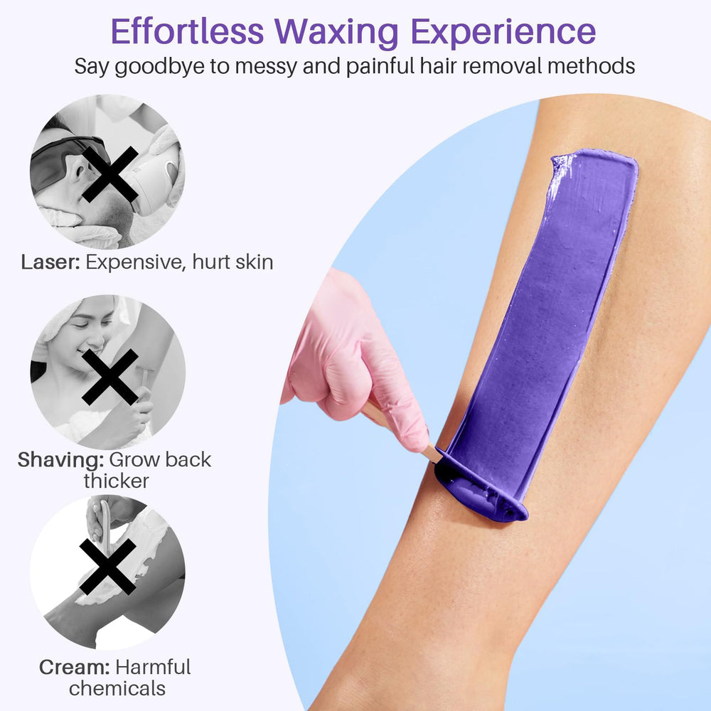 BLITZWAX used at bikini line highlighting gentle lavender benefit