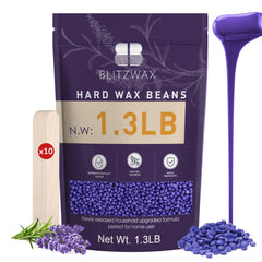 BLITZWAX front packaging showing lavender beads and benefits