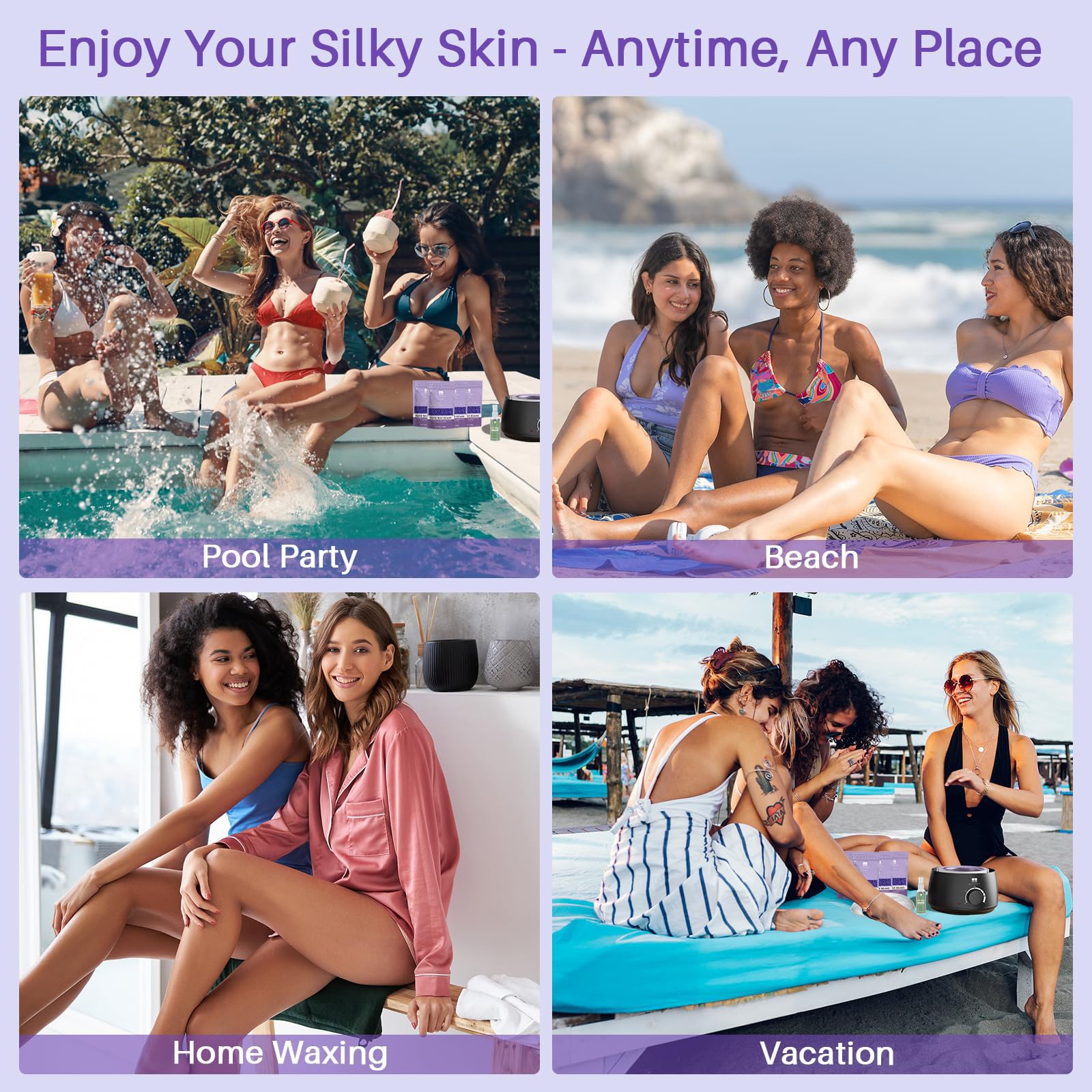 BLITZWAX lifestyle image waxing bikini area for salon results