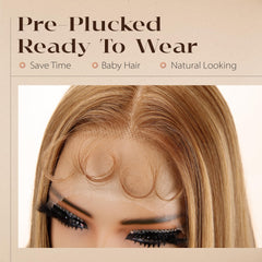BLL honey blonde HD lace closeup showing transparent lace blending benefit